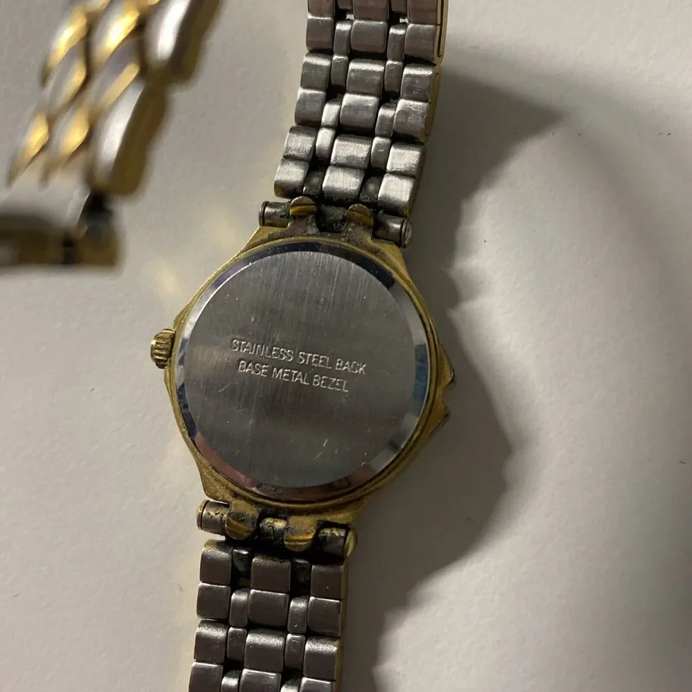 Givenchy Paris Diamond Quartz Watch Women's Gold Tone Bracelet